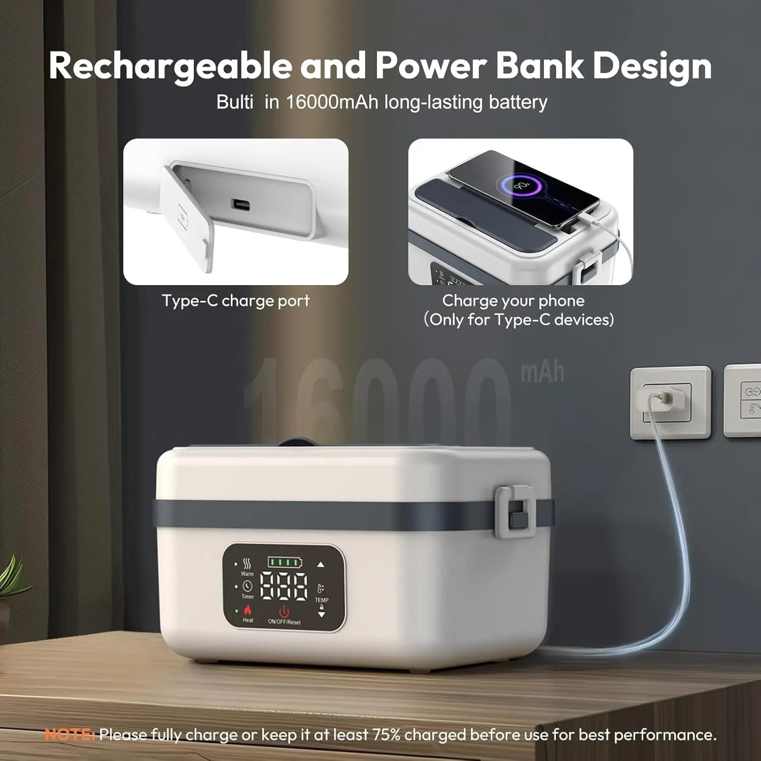Portable Electric Heated Lunch Box