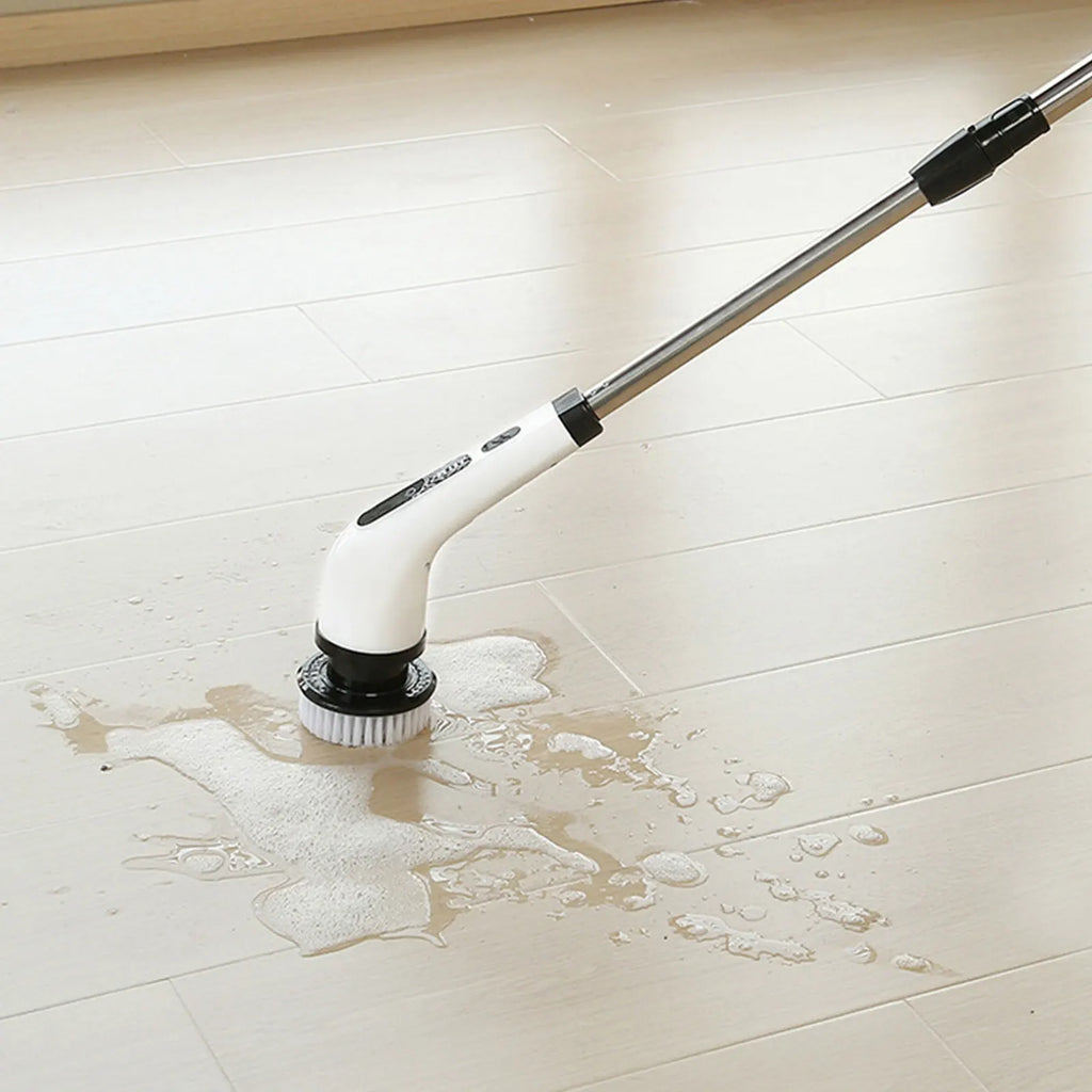 Cepillo Eléctrico Giratorio 9 en 1 — Mango Extensible