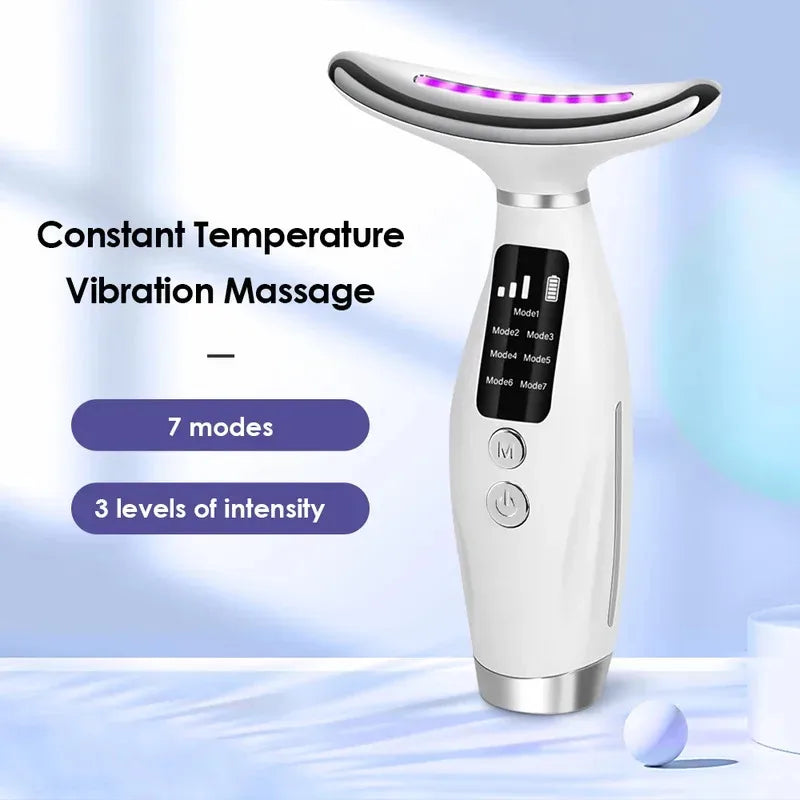 Aparato Facial y de Cuello con Luz LED — 7 Colores